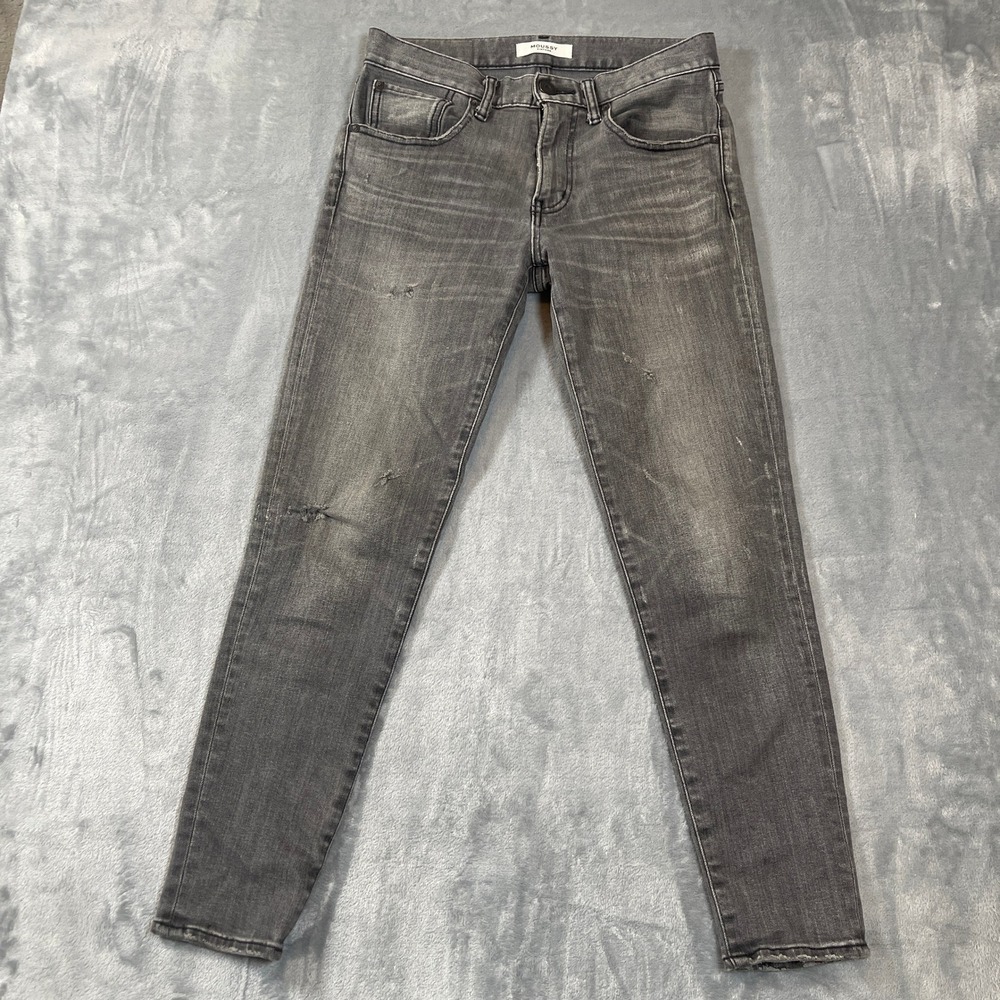 Moussy Vintage Jeans Size 26 Grey Distressed Skinny Made in Japan 010AAG12-1230